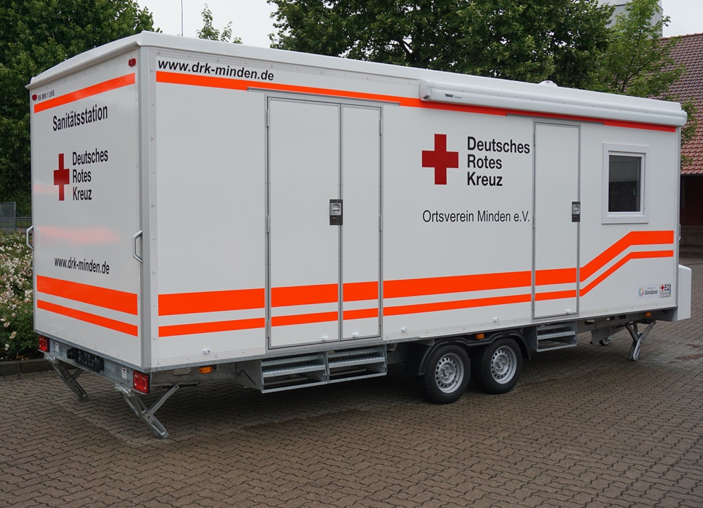 Mobile Sanitätsstation - Rotkreuz Minden 1 UHS Mobile Sanitätsstation DRK Minden